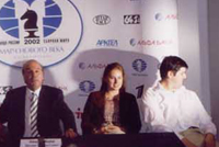 Roshal, Polgar and Svidler at the Sept 9 press conference