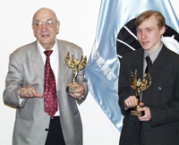 Viktor Korchnoi and Ruslan Ponomariov