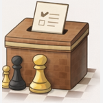 Chess poll ballot box