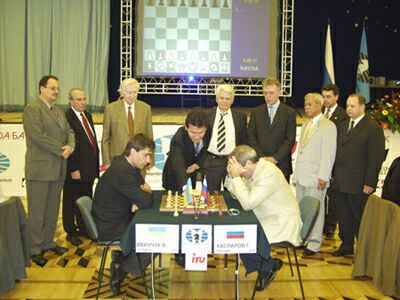 The opening ceremony: Ivanchuk-Kasparov